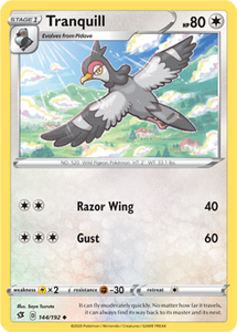 SWORD AND SHIELD, Rebel Clash - 144/192 : Tranquill (Reverse Holo) (6103202529446)