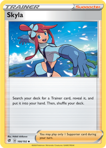 SWORD AND SHIELD, Rebel Clash - 166/192 : Skyla (Reverse Holo) (6103207116966)