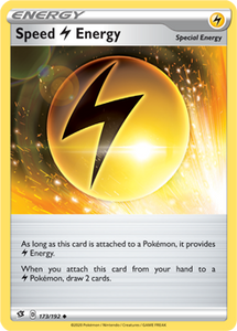 SWORD AND SHIELD, REBEL CLASH - 173/192 : Speed Energy (Reverse Holo) (5640514633894)