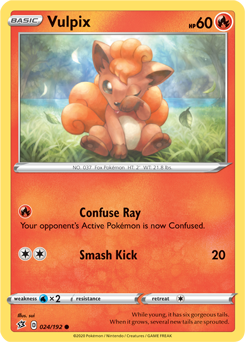 SWORD AND SHIELD, REBEL CLASH - 024/192 : Vulpix (Reverse Holo) (5634728198310)