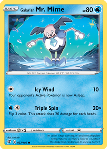 SWORD AND SHIELD, Rebel Clash - 037/192 : Galarian Mr. Mime (Reverse Holo) (5857439678630)