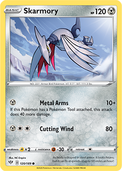 SWORD AND SHIELD, Darkness Ablaze - 120/192 : Skarmory (Reverse Holo) (5731745005734)