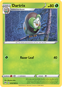 SWORD AND SHIELD, Darkness Ablaze - 012/192 : Dartrix (Reverse Holo) (5710478016678)