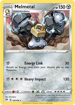 SWORD AND SHIELD, Darkness Ablaze - 130/192 : Melmetal (Reverse Holo) (6077295657126)