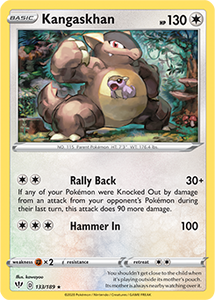 SWORD AND SHIELD, Darkness Ablaze - 133/192 : Kangaskhan (Reverse Holo) (6077298540710)