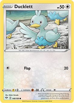 SWORD AND SHIELD, Darkness Ablaze - 148/192 : Ducklett (Reverse Holo) (6077300605094)