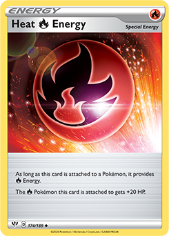 SWORD AND SHIELD, Darkness Ablaze - 174/192 : Heat Energy (Reverse Holo) (6077306896550)