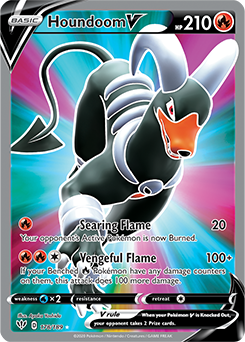 SWORD AND SHIELD, Darkness Ablaze - 178/189 : Houndoom V (Full Art) (7496718057719)