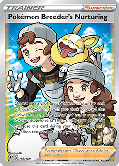 SWORD AND SHIELD, Darkness Ablaze - 188/192 : Pokemon Breeder's Training (Full Art) (6581162705062)