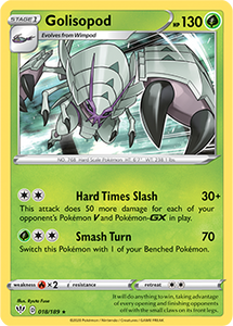 SWORD AND SHIELD, Darkness Ablaze - 018/192 : Golisopod (Holo) (5731703455910)