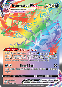 SWORD AND SHIELD, Darkness Ablaze - 192/189 : Eternatus VMAX (Rainbow Rare) (7140409180326)