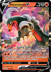 SWORD AND SHIELD, Darkness Ablaze - 021/192 : Houndoom V (Half Art) (5857218920614)