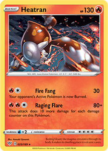 SWORD AND SHIELD, Darkness Ablaze - 025/192 : Heatran (Reverse Holo) (5856716914854)