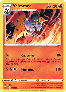 SWORD AND SHIELD, Darkness Ablaze - 030/192 : Volcarona (Reverse Holo) (6077266395302)