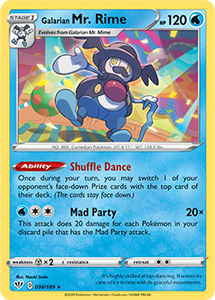 SWORD AND SHIELD, Darkness Ablaze - 036/192 : Galarian Mr.Rime (Reverse Holo) (6077313581222)