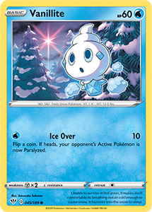 SWORD AND SHIELD, Darkness Ablaze - 045/192 : Vanillite (Reverse Holo) (6077269180582)