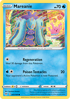 SWORD AND SHIELD, Darkness Ablaze - 052/192 : Mareanie (Reverse Holo) (6077269704870)