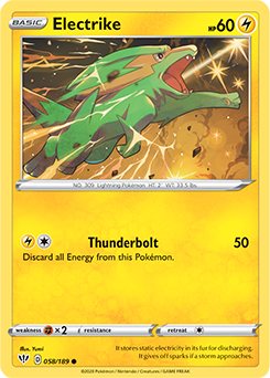 SWORD AND SHIELD, Darkness Ablaze - 058/192 : Electrike (Reverse Holo) (5648088006822)