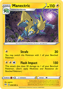 SWORD AND SHIELD, Darkness Ablaze - 059/192 : Manectric (Reverse Holo) (5856751812774)