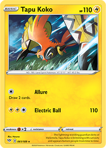 SWORD AND SHIELD, Darkness Ablaze - 061/192 : Tapu Koko (Holo) (5731811819686)