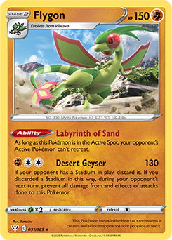 SWORD AND SHIELD, Darkness Ablaze - 091/192 : Flygon (Reverse Holo) (6077292511398)