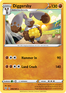 SWORD AND SHIELD, Darkness Ablaze - 096/192 : Diggersby (Reverse Holo) (6077291856038)