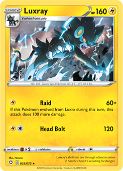 SWORD AND SHIELD, Shining Fates - 033/072 : Luxray (Reverse Holo) (6584129552550)