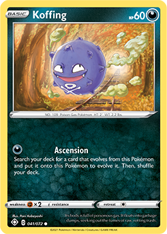 SWORD AND SHIELD, Shining Fates - 041/072 : Koffing (Reverse Holo) (6584139317414)