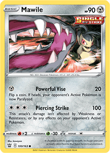 SWORD AND SHIELD, Battle Styles - 100/163 : Mawile (Reverse Holo) (6860846366886)
