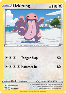 SWORD AND SHIELD, Battle Styles - 113/163 : Lickitung (Reverse Holo) (6860849905830)