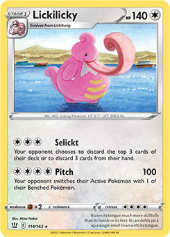 SWORD AND SHIELD, Battle Styles - 114/163 : Lickilicky (Reverse Holo) (7496704196855)