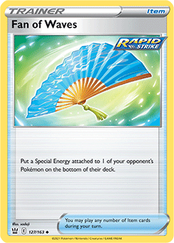 SWORD AND SHIELD, Battle Styles - 127/163 : Fan of Waves (Reverse Holo) (7725061767415)