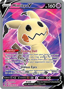 SWORD AND SHIELD, Battle Styles - 148/163 : Mimikyu V (Full Art) (7496712028407)