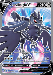 SWORD AND SHIELD, Battle Styles - 156/163 : Corviknight V (Full Art) (7744086278391)