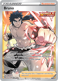 SWORD AND SHIELD, Battle Styles - 158/163 : Bruno (Full Art) (6860760940710)