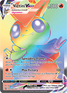 SWORD AND SHIELD, Battle Styles - 165/163 : Victini VMAX (Rainbow Rare) (7725130219767)