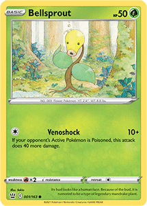 SWORD AND SHIELD, Battle Styles - 001/163 : Bellsprout (Reverse Holo) (6860797378726)