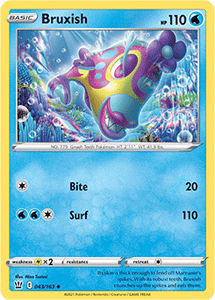 SWORD AND SHIELD, Battle Styles - 043/163 : Bruxish (Reverse Holo) (6860820152486)