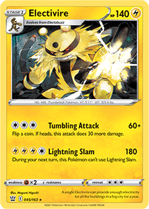 SWORD AND SHIELD, Battle Styles - 045/163 : Electivire (Reverse Holo) (7496697905399)