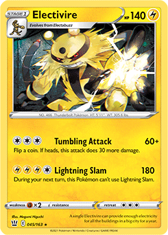 SWORD AND SHIELD, Battle Styles - 045/163 : Electivire (Reverse Holo) (7496697905399)