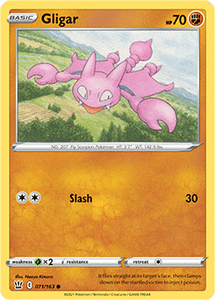 SWORD AND SHIELD, Battle Styles - 071/163 : Gligar (Reverse Holo) (7496701280503)