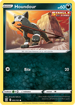 SWORD AND SHIELD, Battle Styles - 095/163 : Houndour (Reverse Holo) (6860844662950)