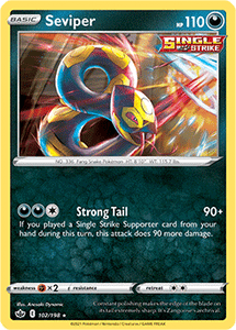 SWORD AND SHIELD, Chilling Reign - 102/163 : Seviper (Reverse Holo) (6863013085350)