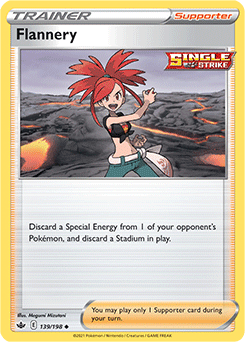 SWORD AND SHIELD, Chilling Reign - 139/163 : Flannery (Reverse Holo) (6863014756518)