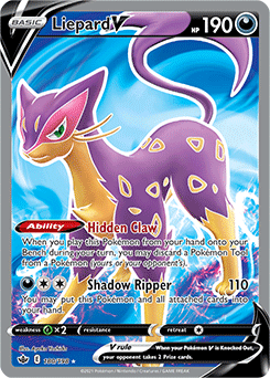 SWORD AND SHIELD, Chilling Reign - 180/163 : Liepard V (Full Art) (7743426920695)