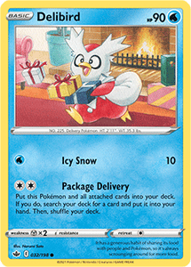 SWORD AND SHIELD, Chilling Reign - 032/163 : Delibird (Reverse Holo) (7742056268023)