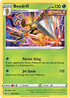 SWORD AND SHIELD, Chilling Reign - 003/163 : Beedrill (Holo) (6863015903398)