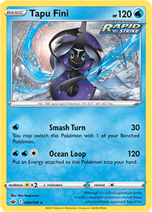 SWORD AND SHIELD, Chilling Reign - 040/163 : Tapu Fini (Reverse Holo) (7066234323110)