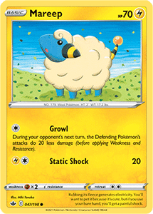 SWORD AND SHIELD, Chilling Reign - 047/163 : Mareep (Reverse Holo) (7066238976166)