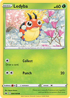 SWORD AND SHIELD, Chilling Reign - 004/163 : Ledyba (Reverse Holo) (6863009185958)